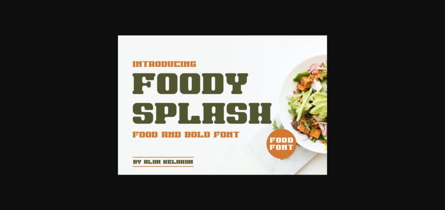 Foody Splash Font Poster 3