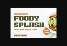 Foody Splash Font Poster 1