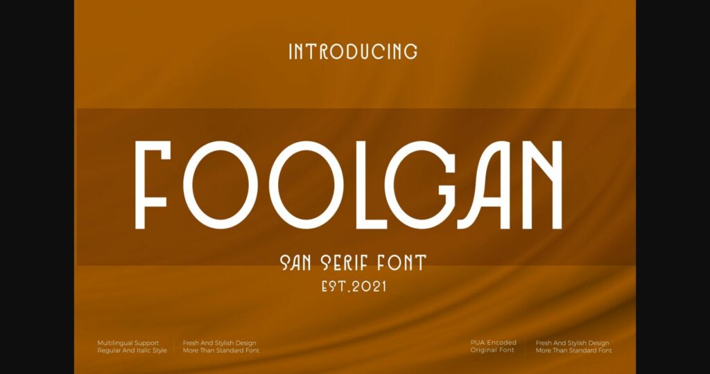 Foolgan Font Poster 3