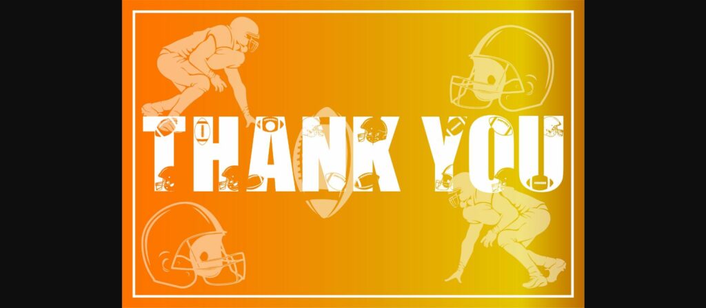 Football Font Poster 6