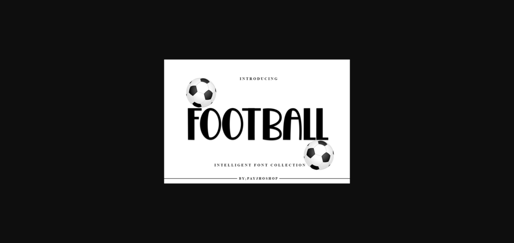 Football Font Poster 3