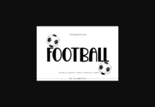 Football Font Poster 1
