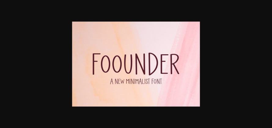 Foounder Font Poster 3