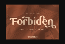 Forbiden Font Poster 1