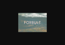 Forbult Font Poster 1