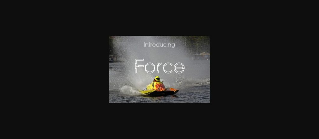 Force Font Poster 1