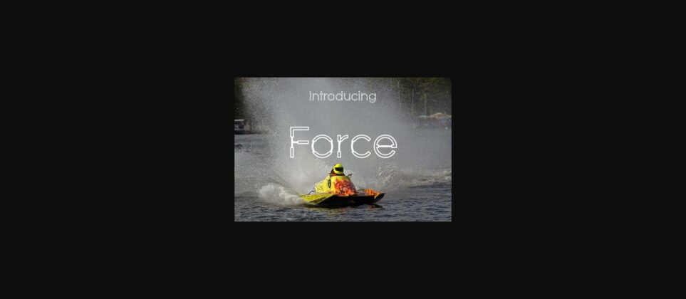 Force Font Poster 3
