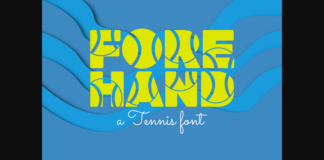 Forehand Font Font Poster 1