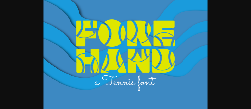 Forehand Font Font Poster 1