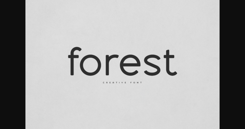 Forest Font Poster 3