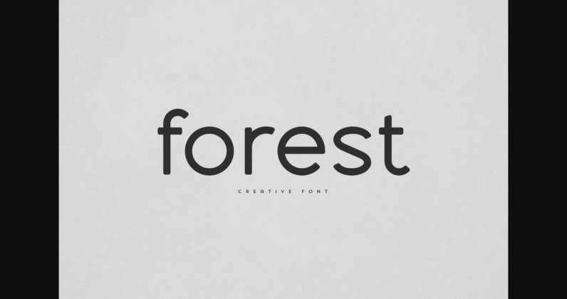 Forest Font Poster 1