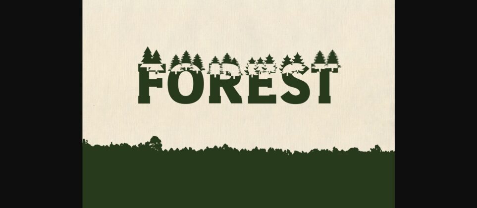 Forest Font Poster 3