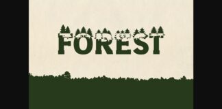 Forest Font Poster 1