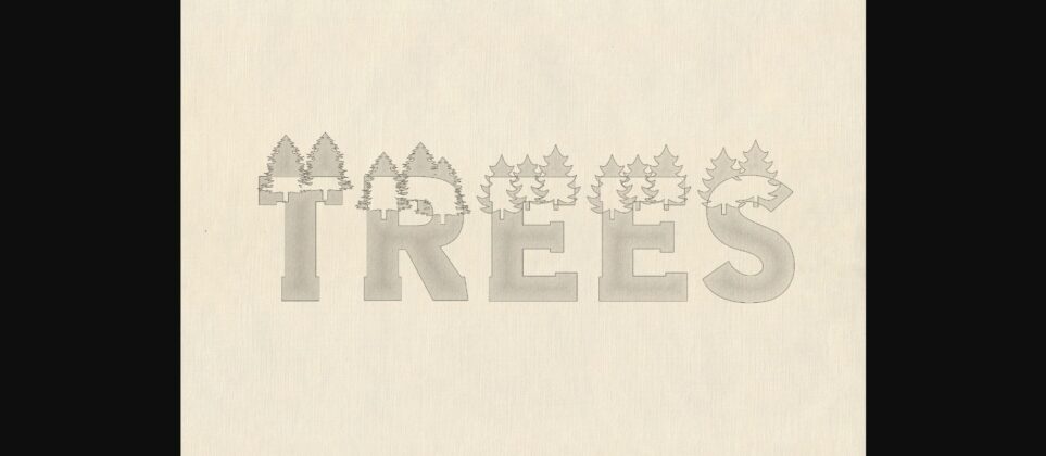 Forest Font Poster 10