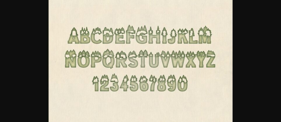 Forest Font Poster 11
