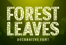 Forest Leaves Font Poster 1