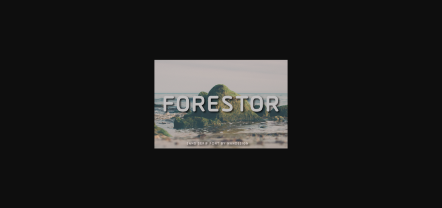 Forestor Font Poster 3