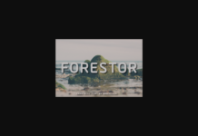 Forestor Font Poster 1