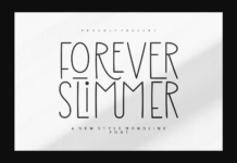 Forever Slimmer Font Forever Slimmer Font Poster 1