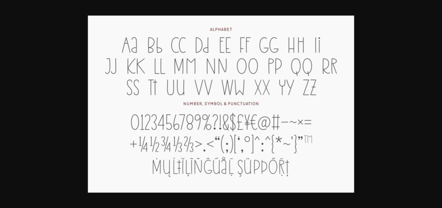 Forever Slimmer Font Poster 8