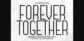 Forever Together Font Poster 1