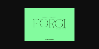 Forgi Font Poster 1