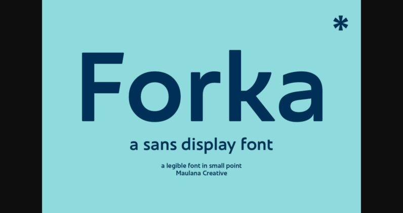 Forka Font Poster 3