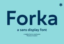 Forka Font Poster 1