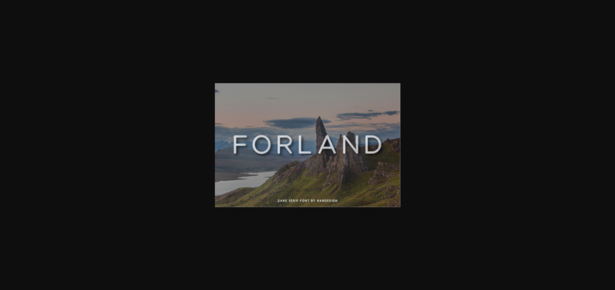 Forland Font Poster 3
