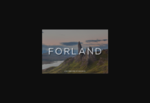 Forland Font Forland Font Poster 1