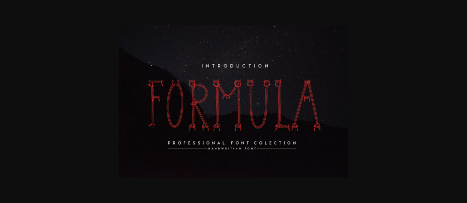 Formula Font Poster 3