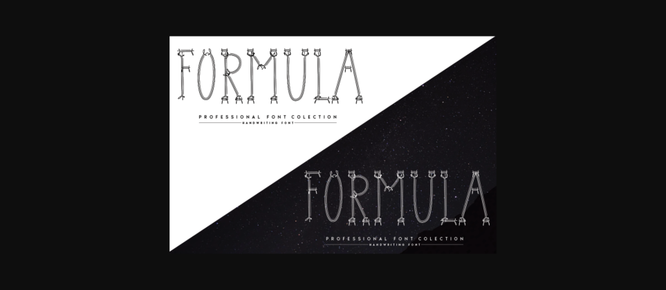 Formula Font Poster 4