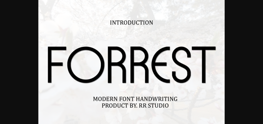 Forrest Font Poster 3