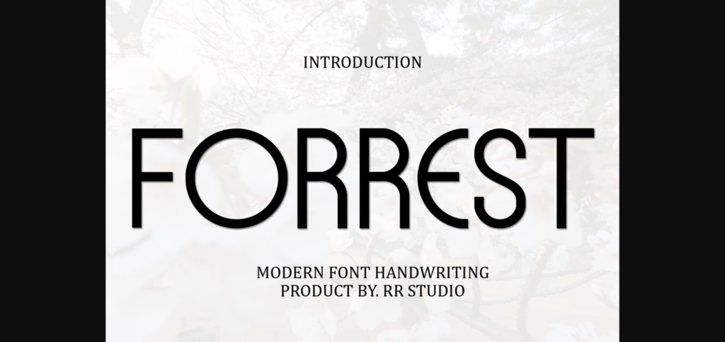 Forrest Font Poster 1