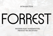 Forrest Font Poster 1