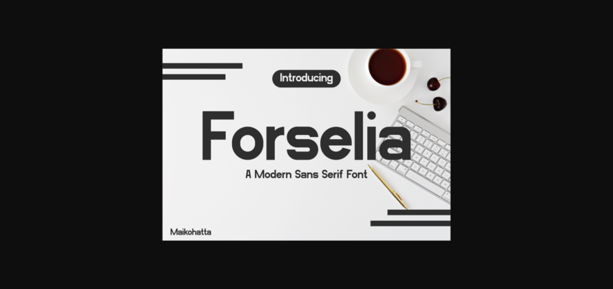 Forselia Font Poster 3