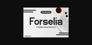 Forselia Font Poster 1