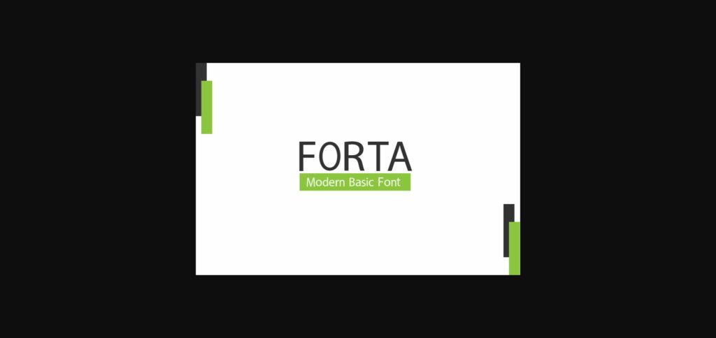 Forta Basic Font Poster 1