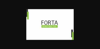 Forta Basic Font Poster 1