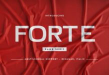 Forte Font Poster 1