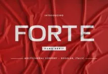 Forte Font Poster 1