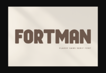 Fortman Font Poster 1