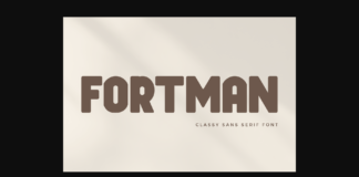 Fortman Font Poster 1