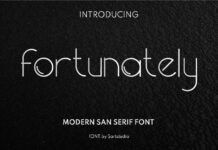 Fortunately Font Poster 1