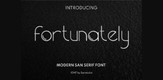 Fortunately Font Poster 1