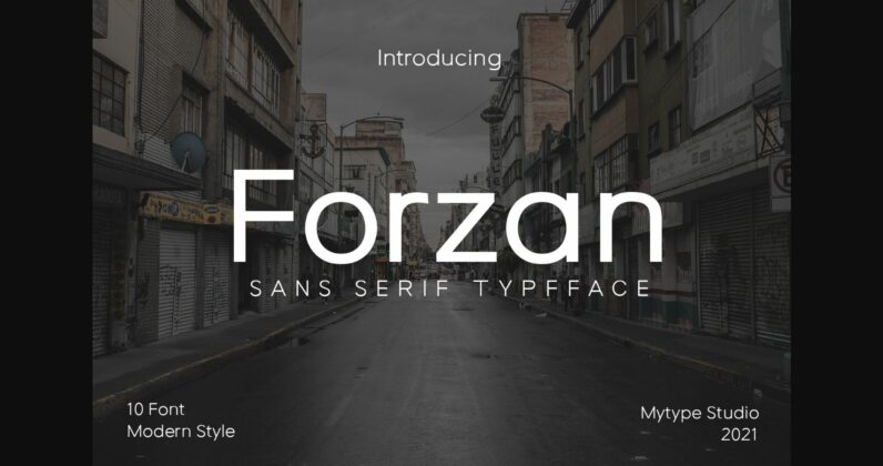 Forzan Font Poster 3