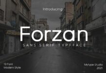 Forzan Font Poster 1