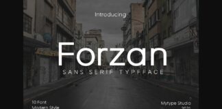 Forzan Font Poster 1