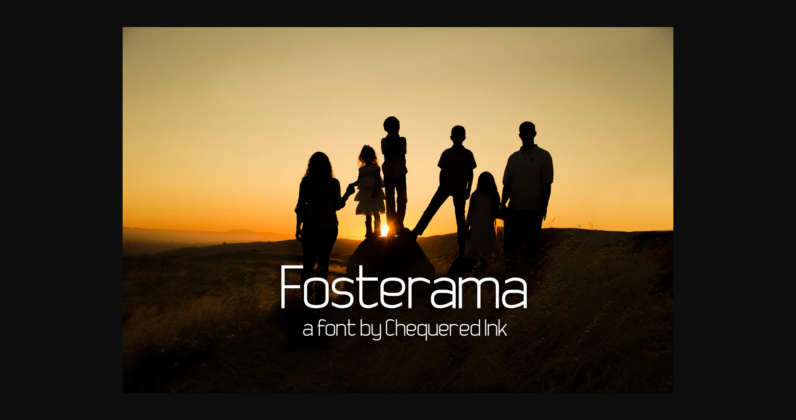Fosterama Font Poster 3