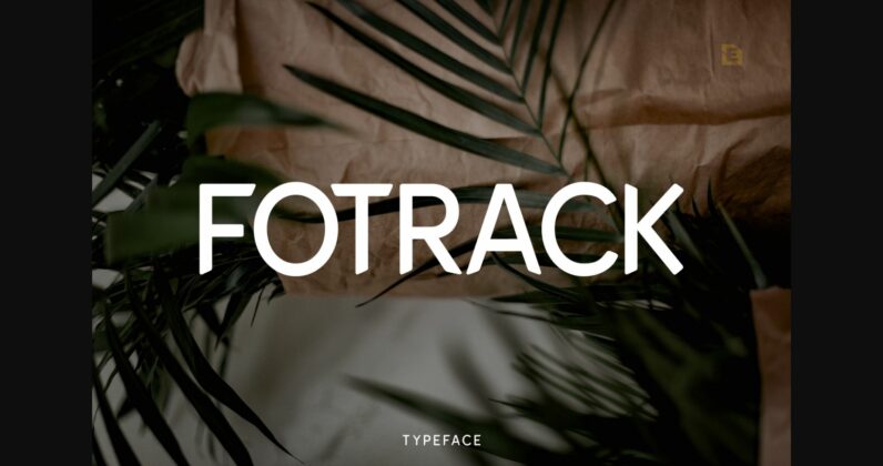 Fotrack Typeface Font Poster 3
